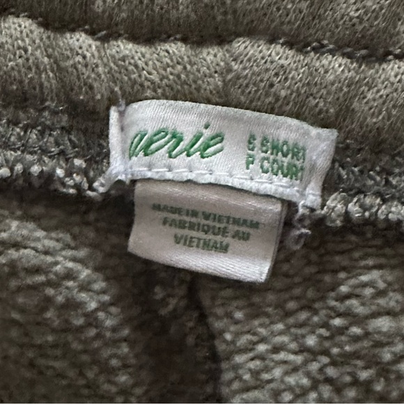 Aerie Green Cuffed Pocket Sweatpants - Size Small Short - Picture 4 of 5